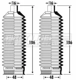 Front Left Or Right Steering Rack Boot Fits Hyundai Sonata
