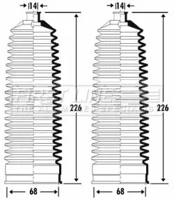 FIRST LINE FIRST LINE FSG3328 Front Left Or Right Steering Rack Boot Fits Land Rover Discovery 