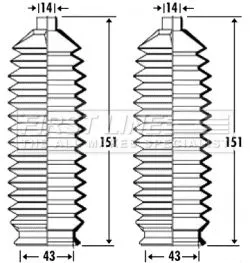 Front Left Or Right Steering Rack Boot Fits Mazda Premacy