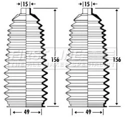 Front Left Or Right Steering Rack Boot Fits Mazda 6