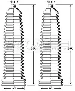 Front Left Or Right Steering Rack Boot Fits Mercedes-benz C-class Clk