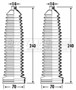 Front Left Or Right Steering Rack Boot Fits Mercedes-benz S-class Sl