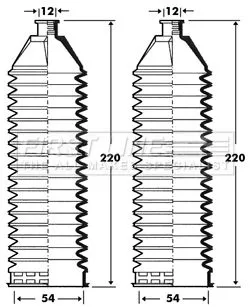 Front Left Or Right Steering Rack Boot Fits Mercedes-benz Vaneo