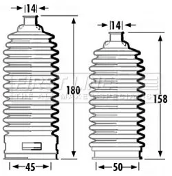 Front Left Or Right Steering Rack Boot Fits Nissan 350z