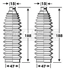 Front Left Or Right Steering Rack Boot Fits Nissan Almera Tino