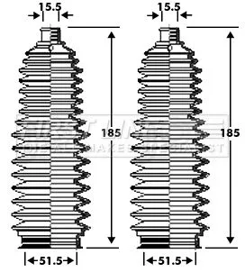 Front Left Or Right Steering Rack Boot Fits Citroën Peugeot 2008 207 207 Cc 207 