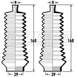 FIRST LINE FIRST LINE FSG3358 Front Left Or Right Steering Rack Boot Fits Bmw Honda Hyundai Jaguar Nissan Rena 