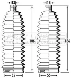 Front Left Or Right Steering Rack Boot Fits Renault Espace Vel Satis