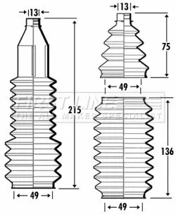 Front Left Or Right Steering Rack Boot Fits Smart Cabrio City-coupe Fortwo Roads