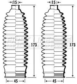 Front Left Or Right Steering Rack Boot Fits Subaru Forester Impreza