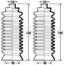 Front Left Or Right Steering Rack Boot Fits Subaru Legacy