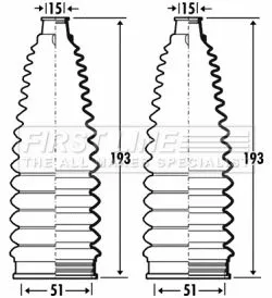 Front Left Or Right Steering Rack Boot Fits Toyota Avensis Corolla