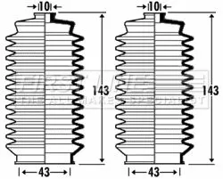 Front Left Or Right Steering Rack Boot Fits Toyota Mr2