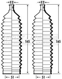 Front Left Or Right Steering Rack Boot Fits Toyota Mr2