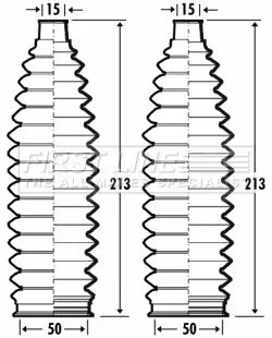 Front Left Or Right Steering Rack Boot Fits Toyota Previa
