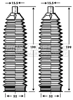 Front Left Or Right Steering Rack Boot Fits Hyundai Santa Fé