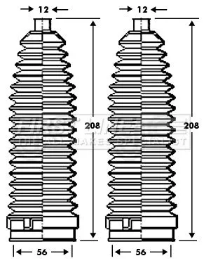 Front Left Or Right Steering Rack Boot Fits Fiat Bravo