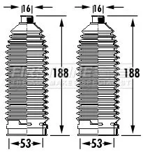 Front Left Or Right Steering Rack Boot Fits Nissan Navara Np300