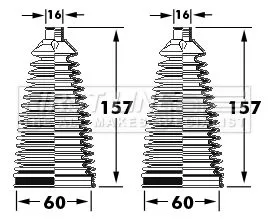 Front Left Or Right Steering Rack Boot Fits Toyota Avensis