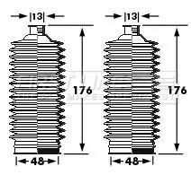 Front Left Or Right Steering Rack Boot Fits Honda Accord