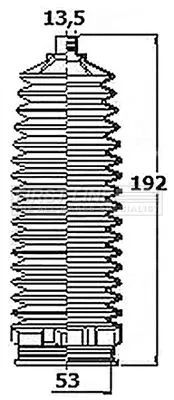 Front Left Or Right Steering Rack Boot Fits Dacia Duster