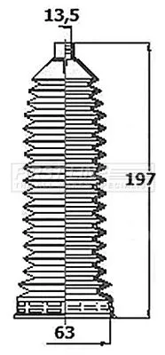Front Left Or Right Steering Rack Boot Fits Mercedes-benz E-class