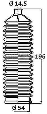 Front Left Or Right Steering Rack Boot Fits Iveco Daily