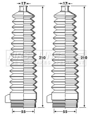 Front Left Or Right Steering Rack Boot Fits Mazda Tribute