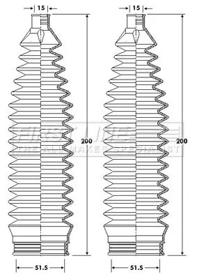 Front Left Or Right Steering Rack Boot Fits Toyota Yaris
