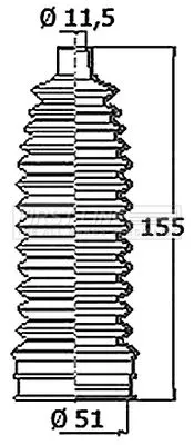 Front Left Or Right Steering Rack Boot Fits Nissan Micra Micra C+c Note Nv200 Nv