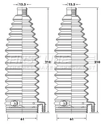 Front Left Or Right Steering Rack Boot Fits Peugeot 5008