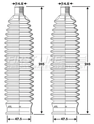 Front Left Or Right Steering Rack Boot Fits Audi Seat Skoda Vw A1 A2 Cordoba Fab
