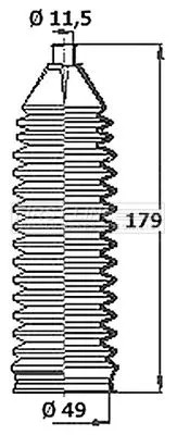 Front Left Or Right Steering Rack Boot Fits Chevrolet Aveo / Kalos Matiz