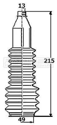 Front Left Or Right Steering Rack Boot Fits Smart Cabrio Fortwo