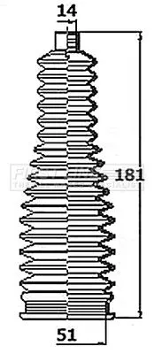 Front Left Or Right Steering Rack Boot Fits Smart Fortwo