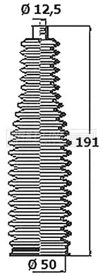 Front Left Or Right Steering Rack Boot Fits Smart Cabrio