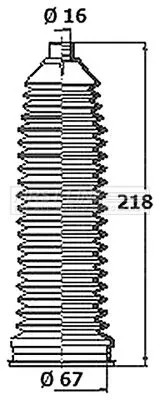 Front Left Or Right Steering Rack Boot Fits Mercedes-benz Vw Crafter 30-35 Craft