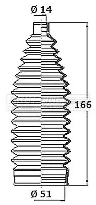 Front Left Or Right Steering Rack Boot Fits Citroën Mitsubishi Peugeot 4008 Asx 