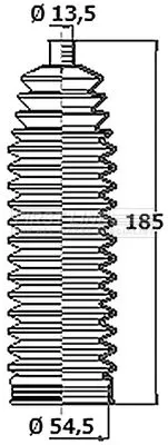 Front Left Or Right Steering Rack Boot Fits Citroën Fiat Peugeot Expert Expert T