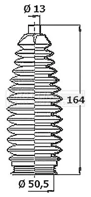 Front Left Or Right Steering Rack Boot Fits Honda Cr-v