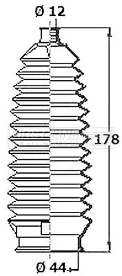 Front Left Or Right Steering Rack Boot Fits Honda Jazz