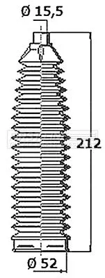 Front Left Or Right Steering Rack Boot Fits Chevrolet Opel Saab Vauxhall 9-5 Ins