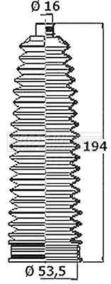 Front Left Or Right Steering Rack Boot Fits Chevrolet Opel Vauxhall Ampera Astra