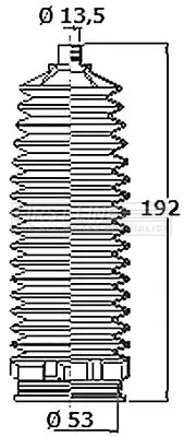 Front Left Or Right Steering Rack Boot Fits Dacia Renault Dokker Lodgy Logan Log