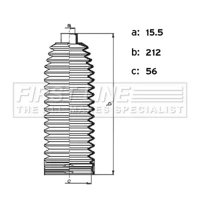FIRST LINE FIRST LINE FSG3495 Front Left Or Right Steering Rack Boot Fits Opel Renault Vauxhall Astra Espace G 