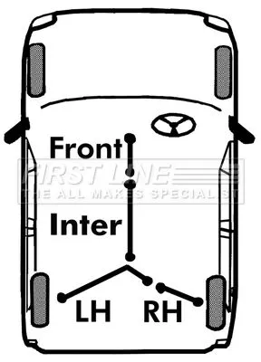 Rear Right Handbrake Cable For Ford Transit Transit Tourneo