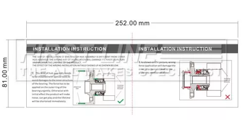 FIRST LINE FIRST LINE FBK1566 Rear Wheel Bearing Kit Fits Citroën Opel Peugeot Toyota Vauxhall Expert Jumpy Pr 