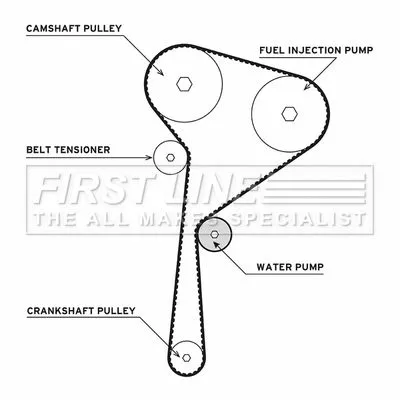FIRST LINE FIRST LINE FTW1004 Timing Belt & Water Pump Kit Fits Dacia Nissan Renault Almera Captur Clio Dokker 