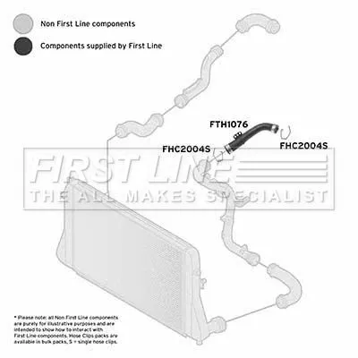 FIRST LINE FIRST LINE FTH1076 Left Lower Rear Turbo Air Hose Fits Audi Seat Skoda Vw A3 Altea Altea Xl Golf Go 
