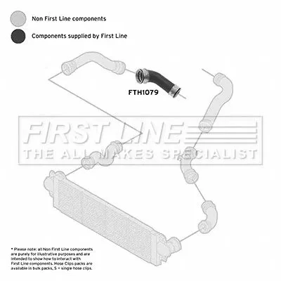 FIRST LINE FIRST LINE FTH1079 Lower Rear Right Turbo Air Hose Fits Vw California Multivan Transporter 